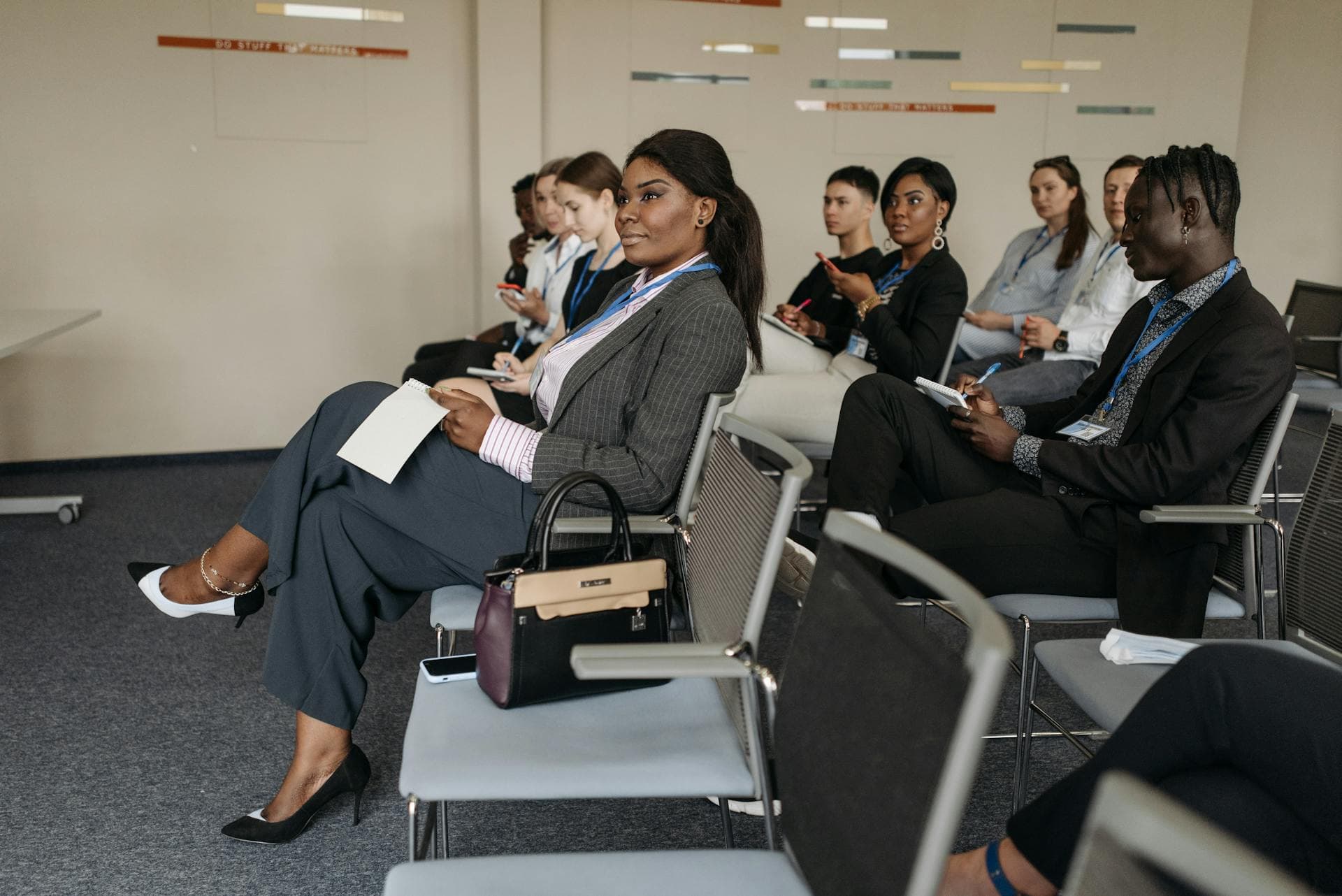 Conference audience at an event run by Parmlog